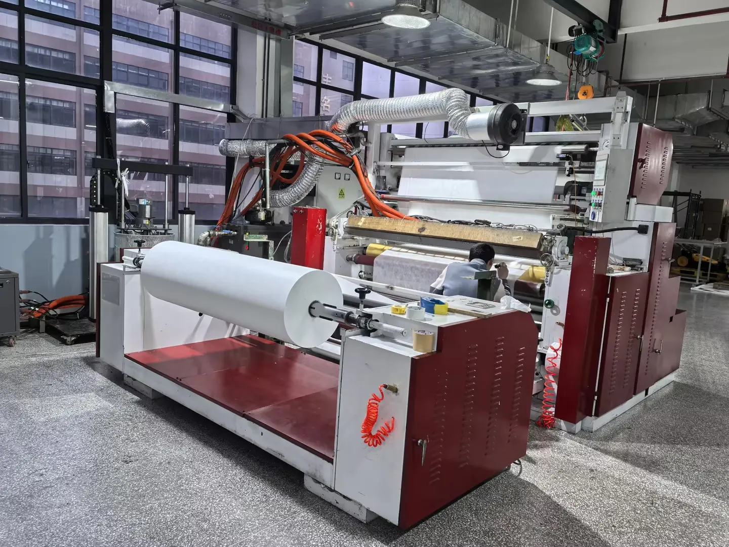 Converting machine line in workshop