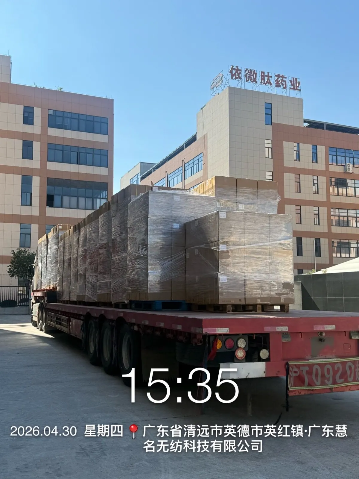 Palletized carton loading for export